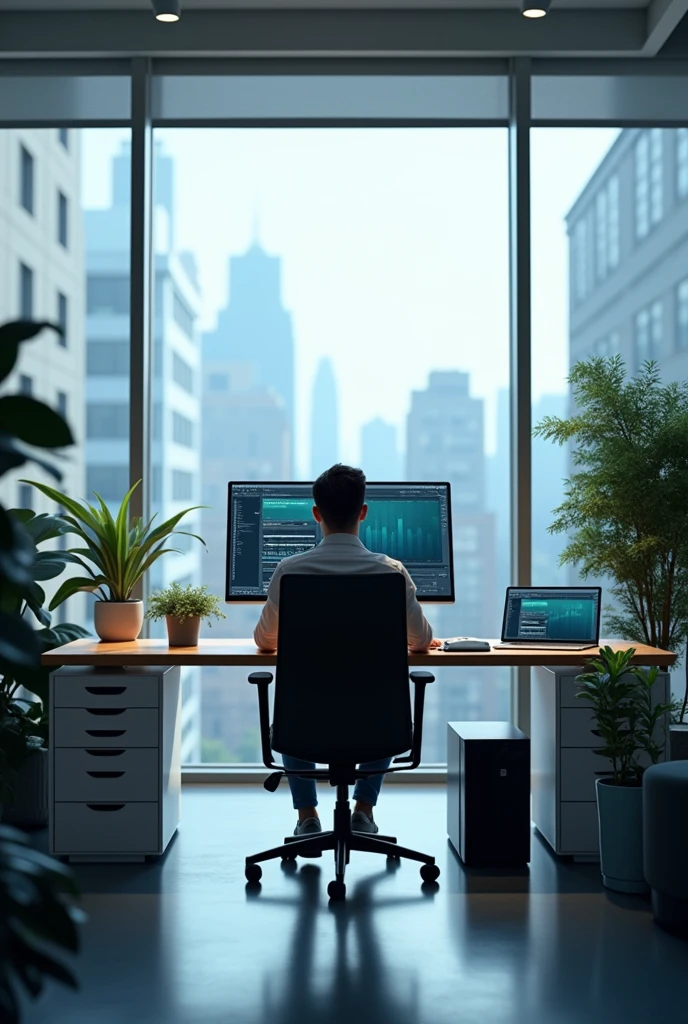HP p27 G5 front side office background