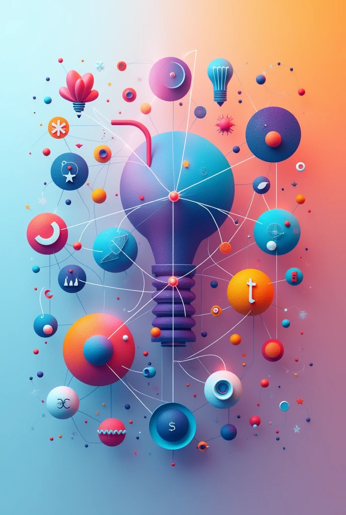 A graphic containing science, tech, lifestyle, motivation, self development icons 8k