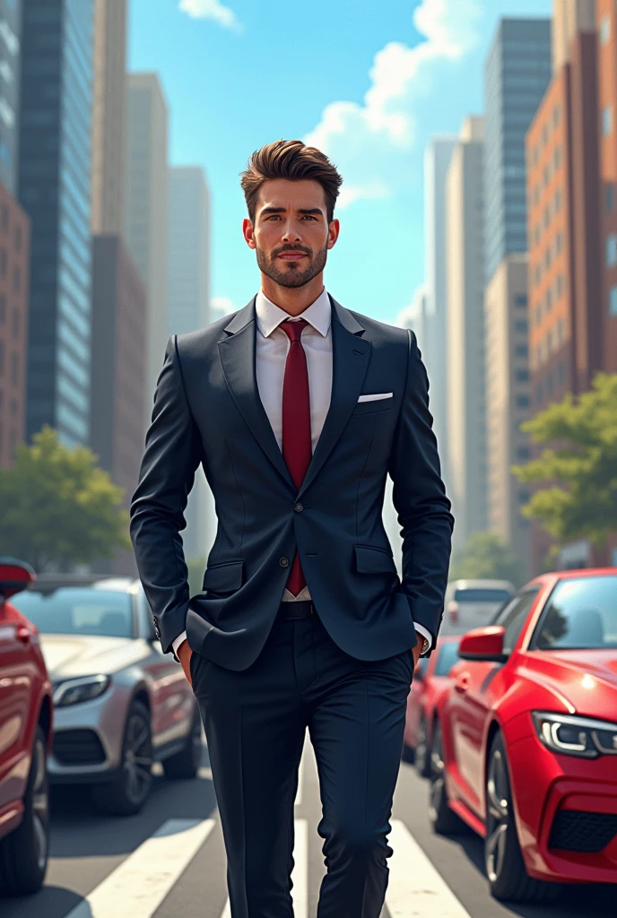 A person becoming a millionaire