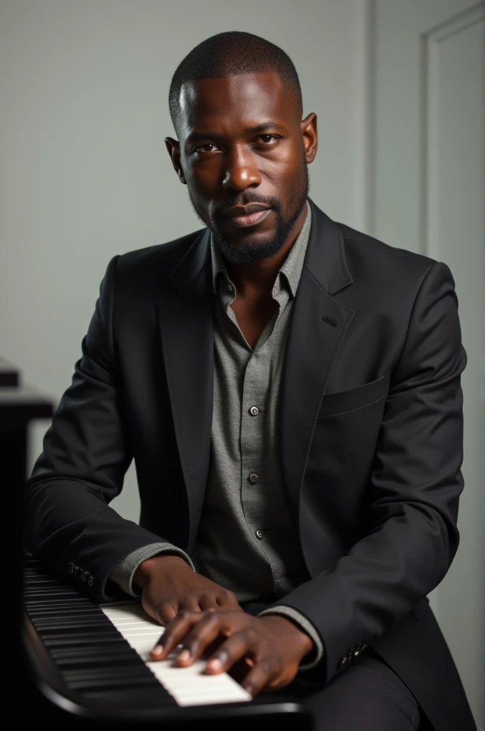 Un homme d'origine ivoirienne de 41 ans 1m84 et 73 kilo. Beau, musicien pianiste et chanteur.