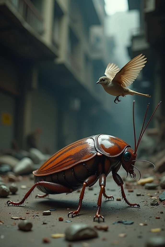 cockroach and sparrow