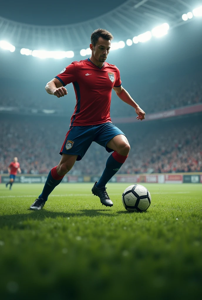 They choose a player to take the free kick in soccer, but he is nervous