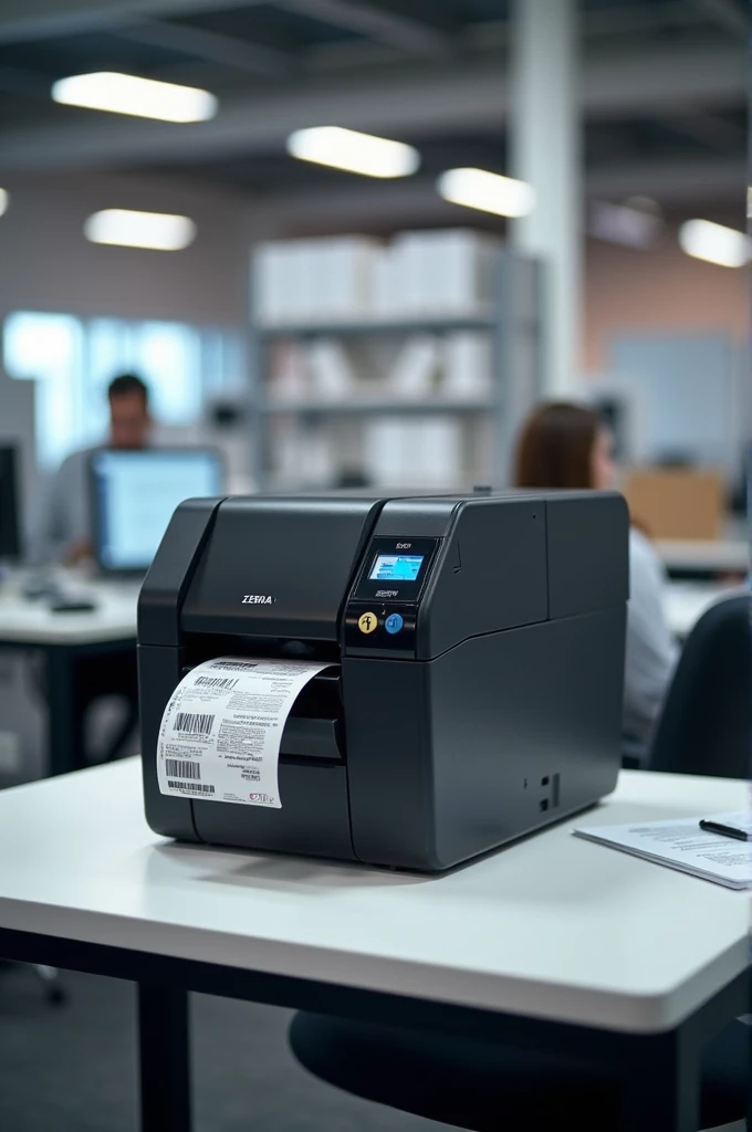 Zebra zt411 industrial printer in an office/industry
