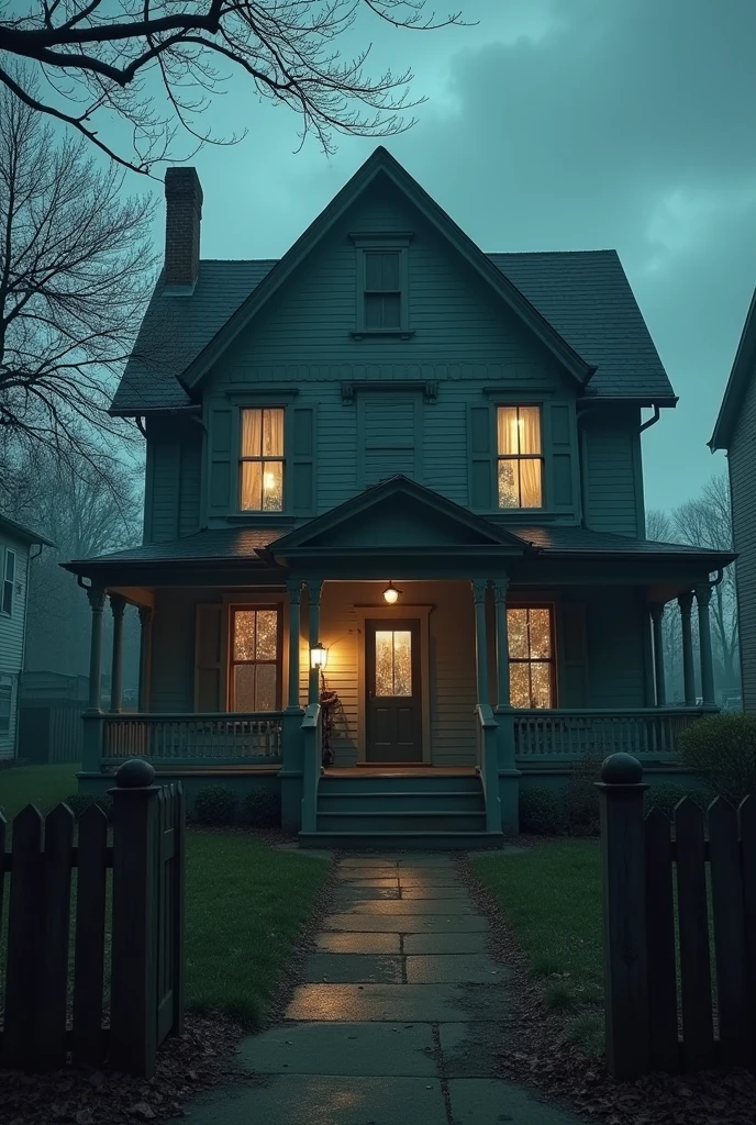 a horror house in the city with ghost