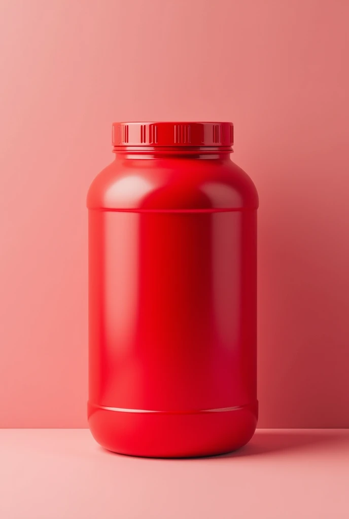 Create an image of a dietary supplement (whey protein) na cor vermelha