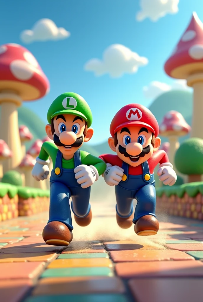 Luigi bros running