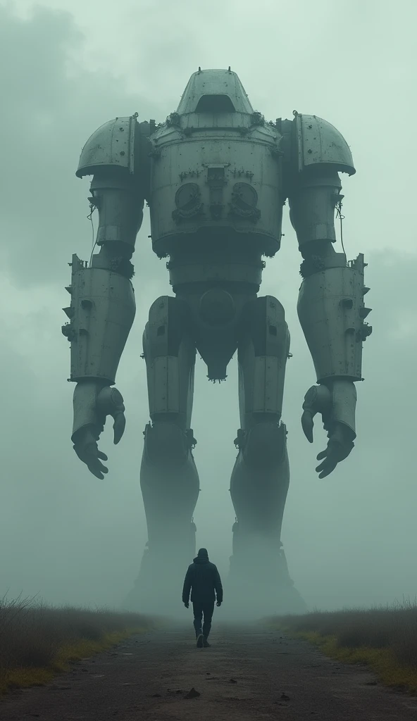 Gigantic titan walking across a plain in the distance amid fog, haze, haze, dark clouds, grimdark ,supense, unearthly, octan render, unreal engine , photorrealistic, hyper realism, highy detailed, high qualiy, intrincately detailed,Volumetric lighting, full character, 4K, ,hard disk ,Full HD, 8k, RTX, high resolution, detailed shadows, incredibily detailed, perfect, Dramatic scale