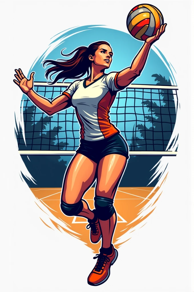 Women's volleyball logo