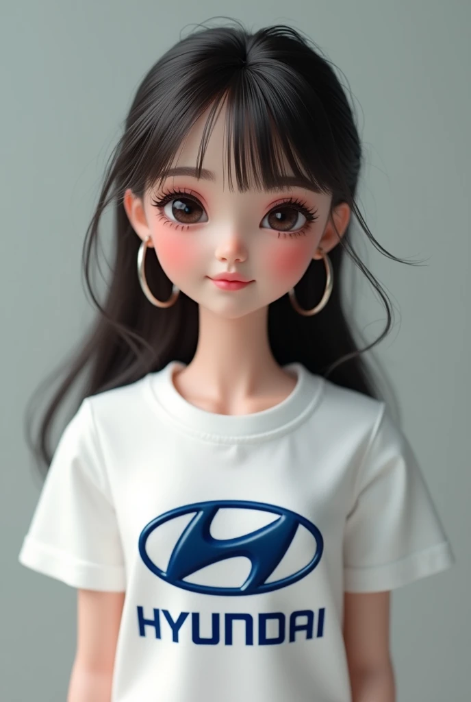 20 year old doll with a personalized Hyunda brand shirt