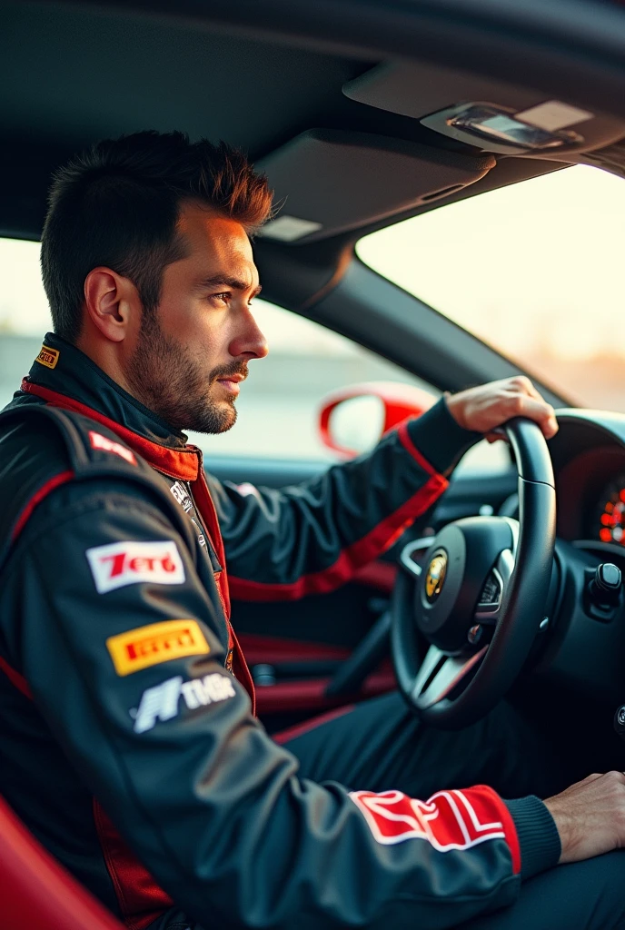 An image that says Professional driver with car background needed 

