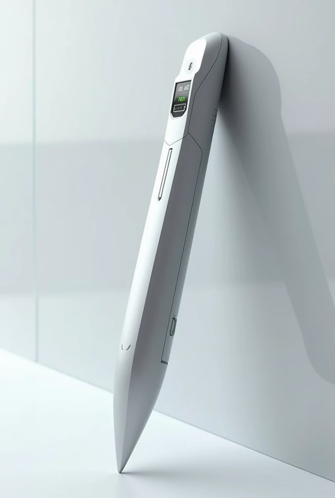 Self-writing pen with microphone that looks technological writing mine Alice 
