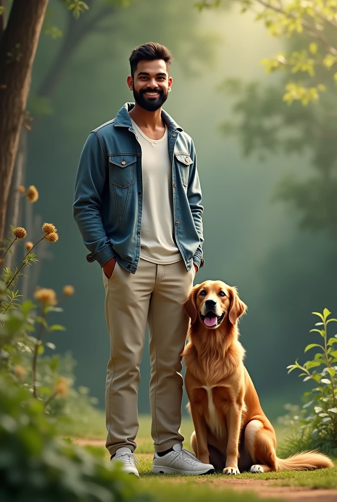 Virat Kohli with dog






