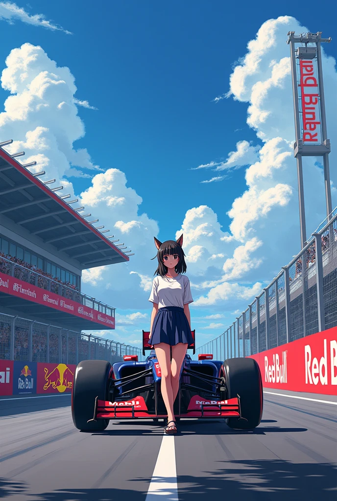 Sakaki de Azumanga Daioh, Formula 1 in Red Bull clothing