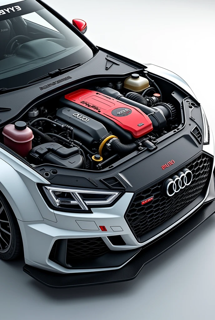 Audi a4 rally engien bay

