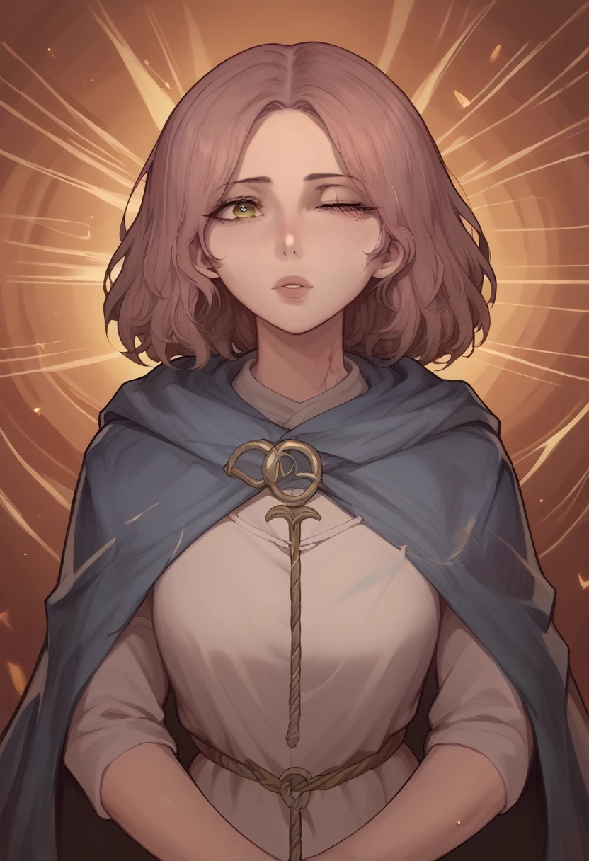 melina, elden ring, visual novel character, stand, looking front