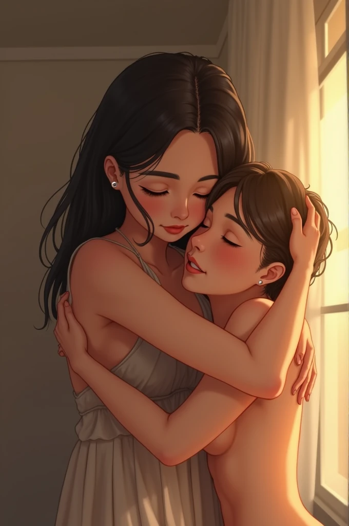 A hug with my photo from the gallery