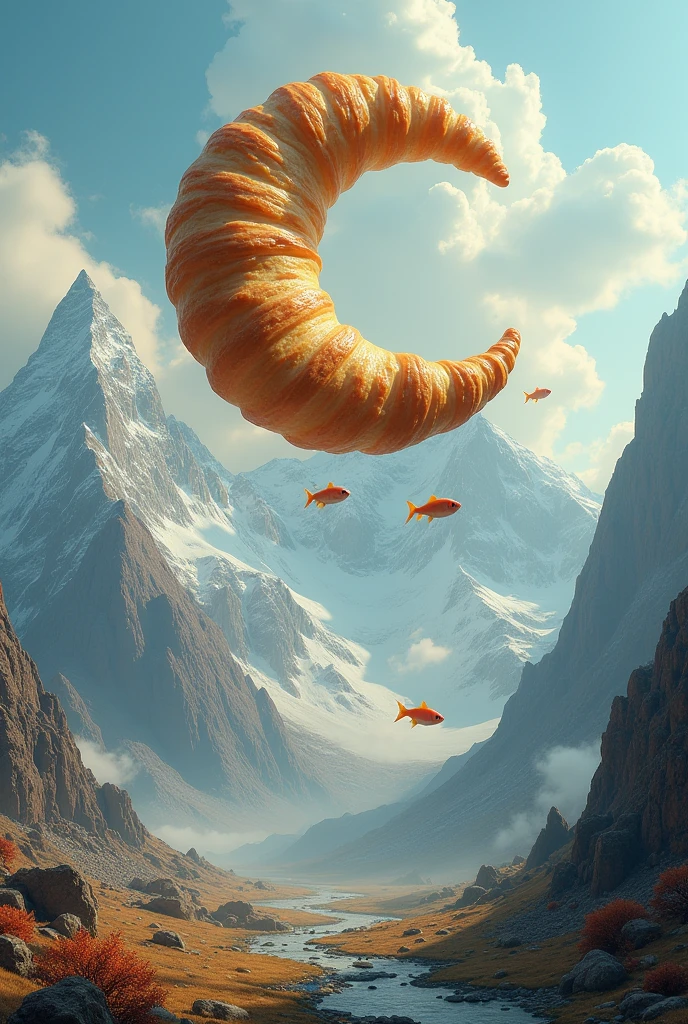 crescent roll, mountain, carpes