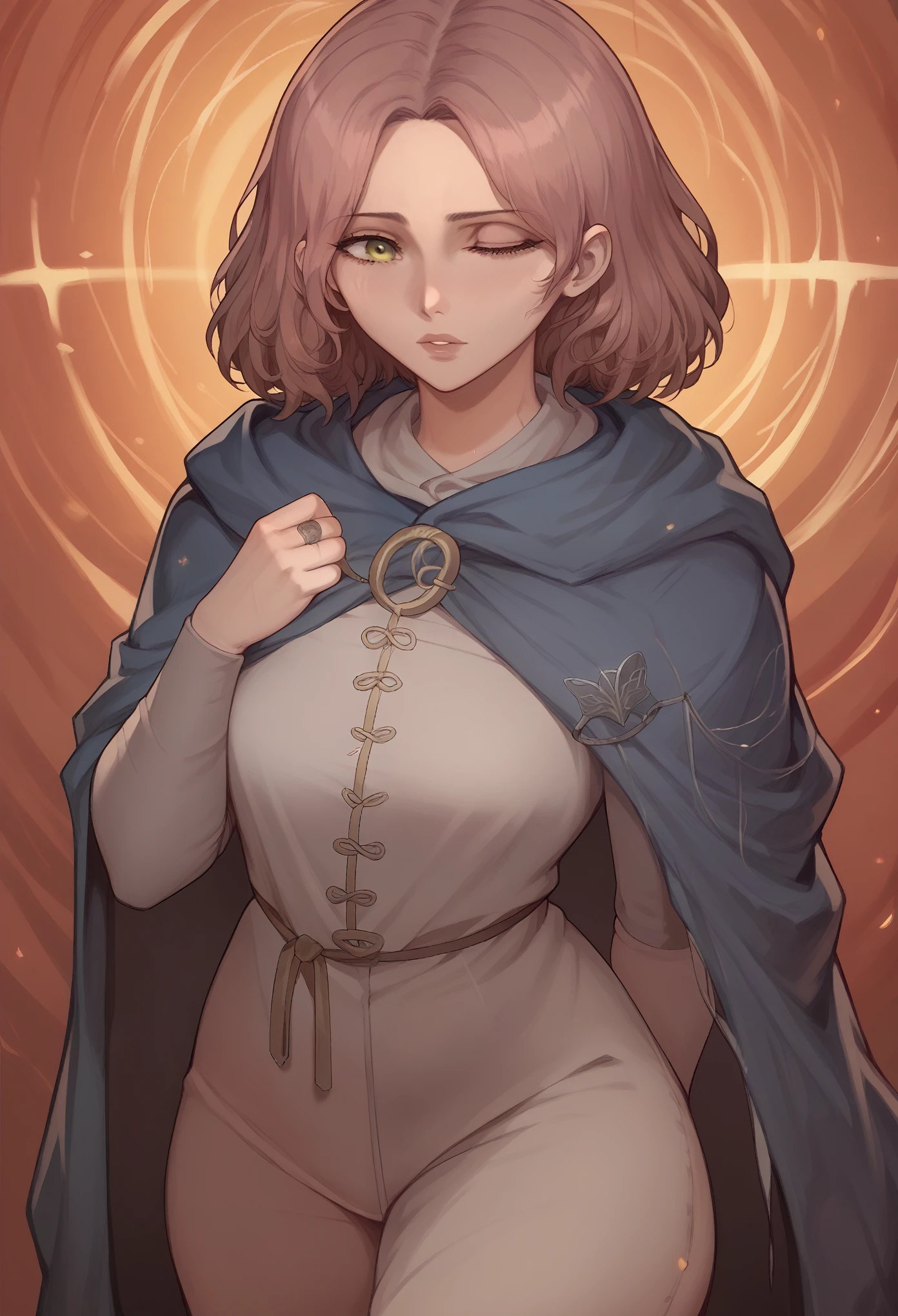 melina, elden ring, visual novel character, stand, looking front