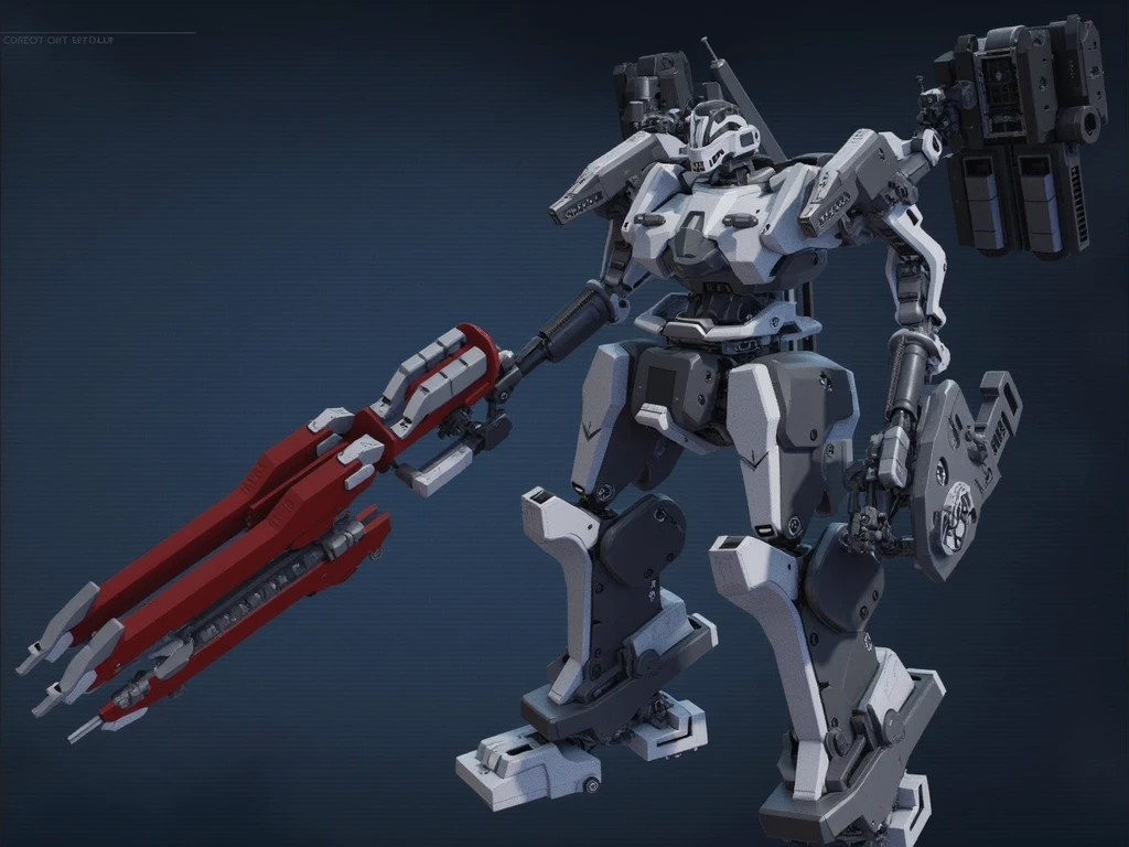 Mech, armored core, gundam. Extremely detaild, 8K, HDR, natural light, cinematic lighting, masterpiece-anatomy-perfect, Ultra HD, RAW photo, metallic, professional, ultra-fine painting, perfect body proportions, anatomically correct, uhd, real texture material, Anti-Aliasing, FKAA, TXAA, SSAO, Post Processing, Post Production, Tone Mapping, CGI, VFX, SFX, Hyper maximalist, Volumetric, ultra photorealultra-detailed intricate details.