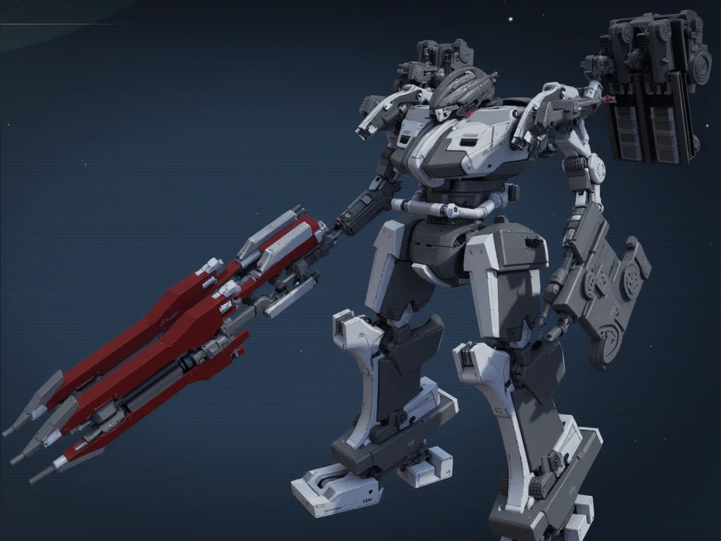 Mech, armored core, gundam. Extremely detaild, 8K, HDR, natural light, cinematic lighting, masterpiece-anatomy-perfect, Ultra HD, RAW photo, metallic, professional, ultra-fine painting, perfect body proportions, anatomically correct, uhd, real texture material, Anti-Aliasing, FKAA, TXAA, SSAO, Post Processing, Post Production, Tone Mapping, CGI, VFX, SFX, Hyper maximalist, Volumetric, ultra photorealultra-detailed intricate details.
