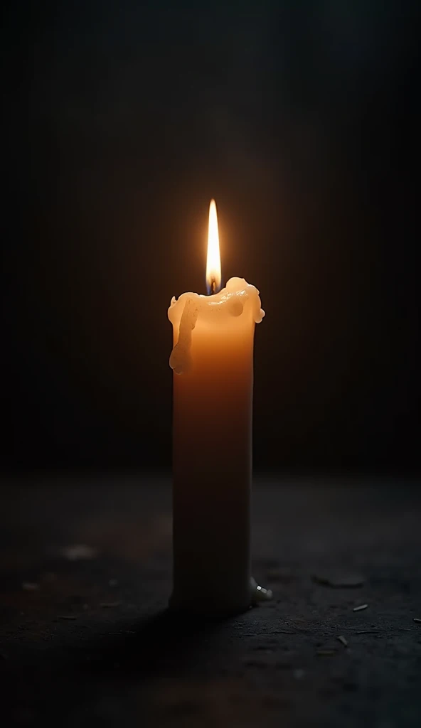 A solemn, cinematic image of a burning candle in a dark room, symbolizing the end of an era and the lasting impact of these historical figures. The lighting should be soft, with the flame as the central focus.