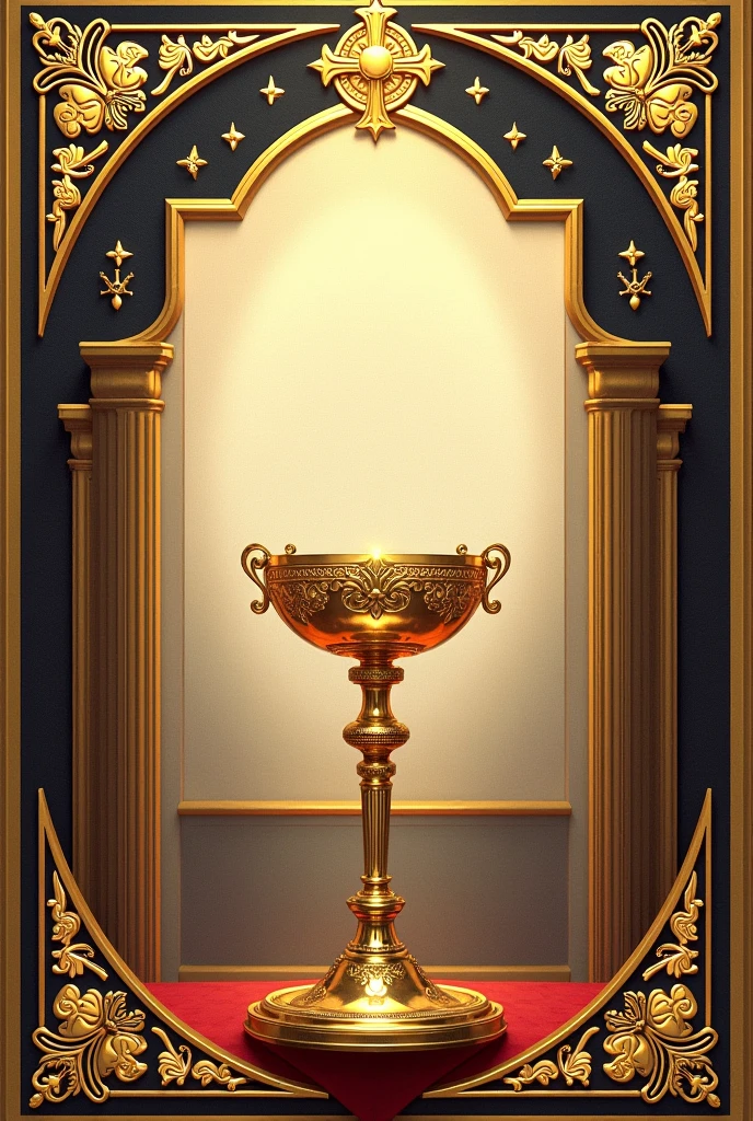 invitation, that has a space in the middle to place the program of the feast of the Blessed Sacrament, use the monstrance.