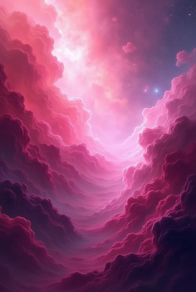 Magenta pink abstract cosmic background,