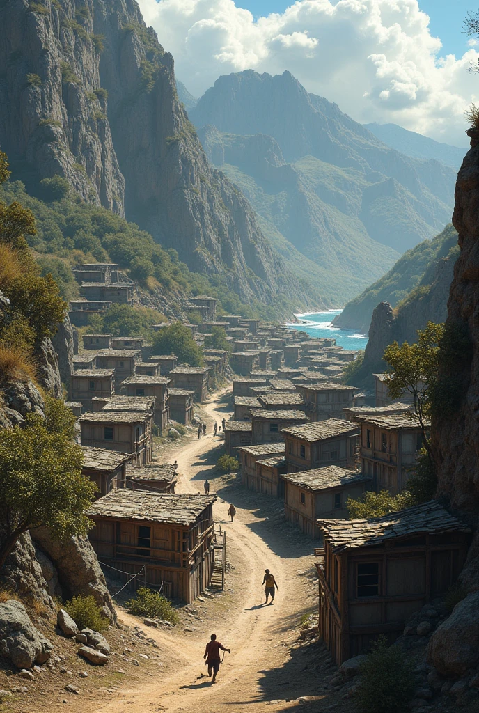 A small and poor town