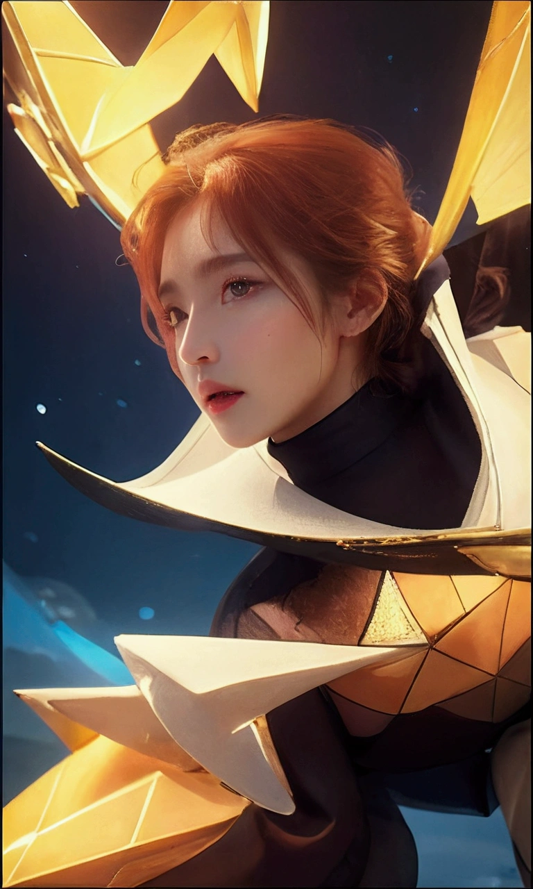 ((Best quality, 8k, Masterpiece :1.3)), upper bod y, Sharp focus :1.2, Beautiful woman with perfe ct figure, Highly detailed facial and skin textur e, Detailed eyes, Double eyelids, Interior view, f erpect lighting, Glowing skin,