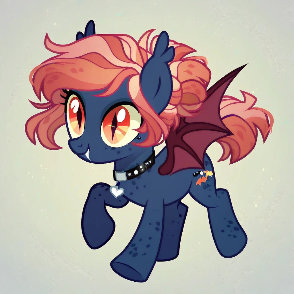 score_9, score_8_up, score_7_up, score_6_up, score_5_up, score_4_up, show accurate, full body, feral pony, female pony, cute appearance, original character, bat
