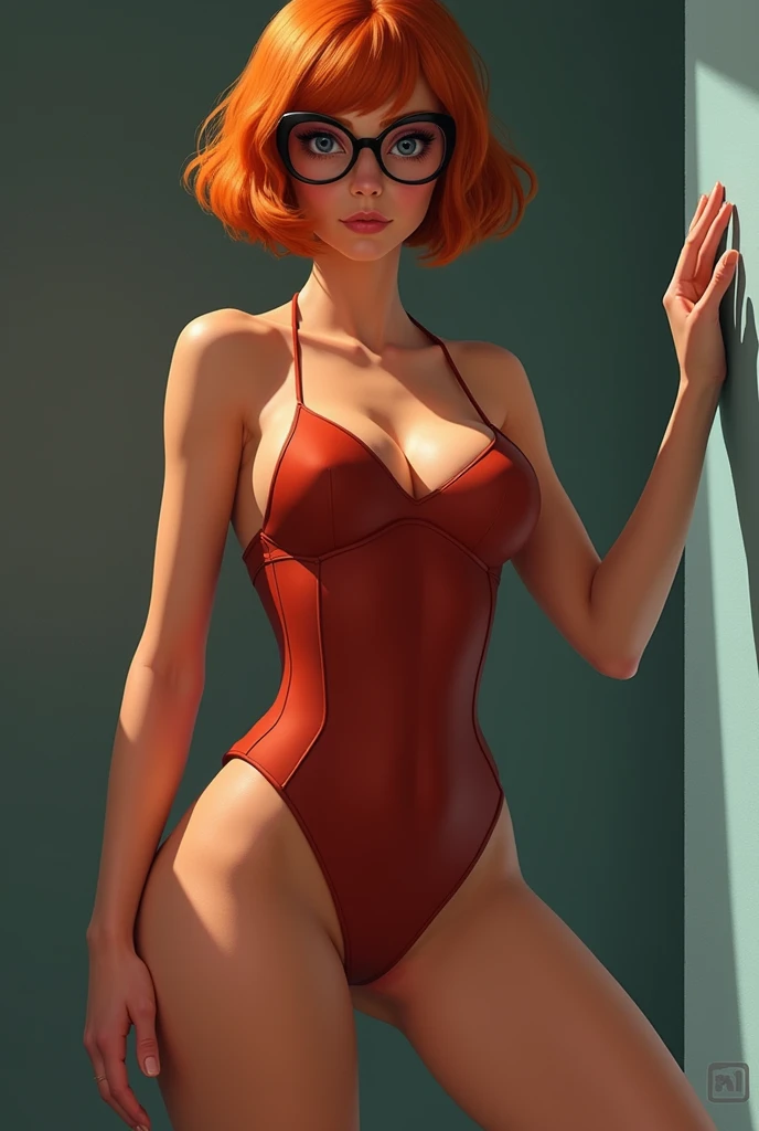 Full body Velma in sexy pose with glasses 