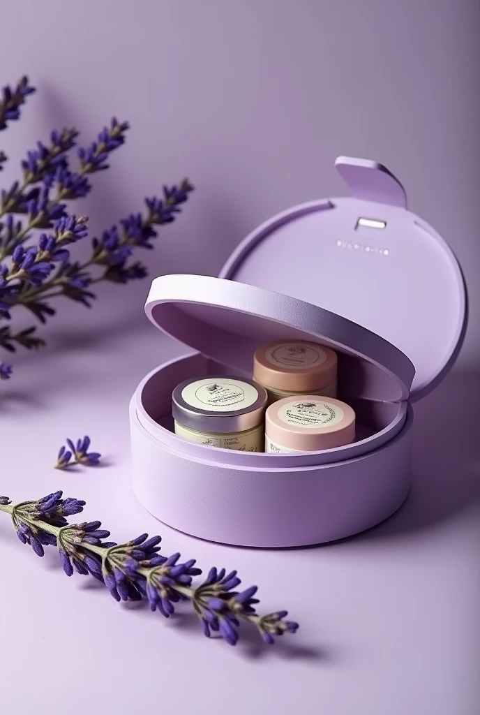 Make a proposal for an ointment box using lavender as raw material