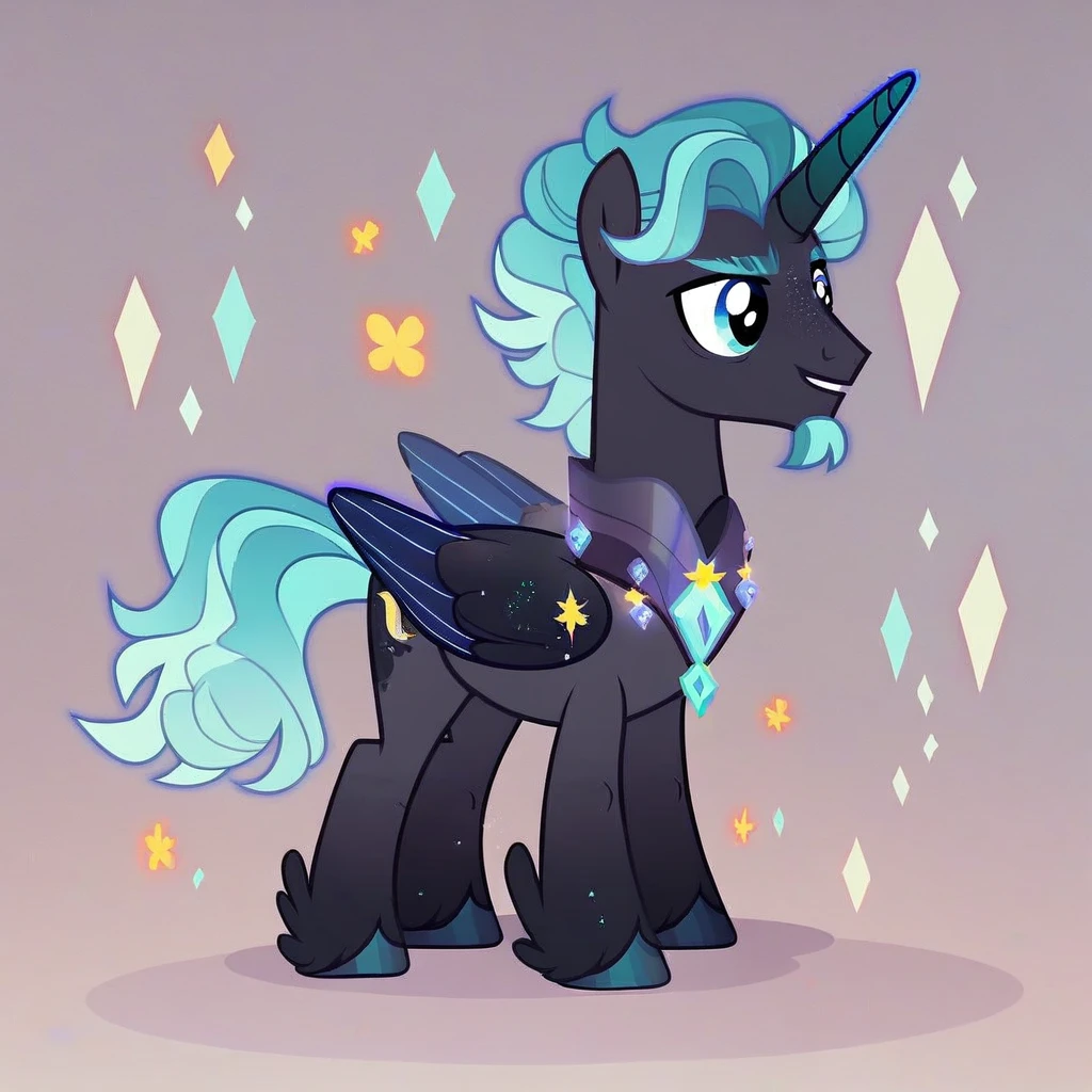 score_9, score_8_up, score_7_up, score_6_up, score_5_up, score_4_up, show accurate, full body, feral pony, male pony, beautiful appearance, original character, alicorn
