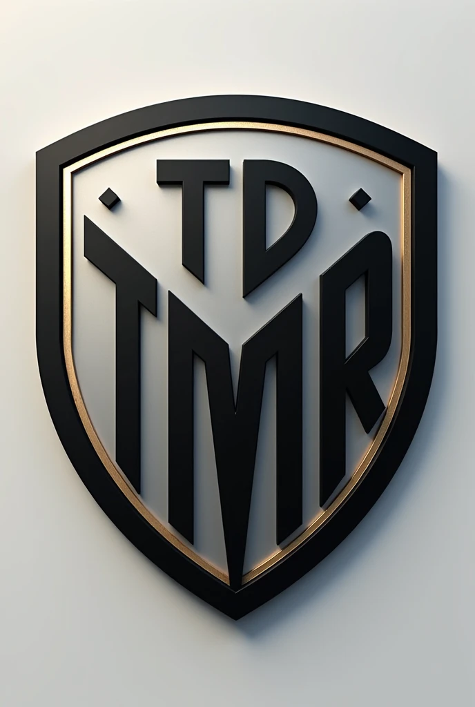Football club shield with the abbreviations TDMR in black
