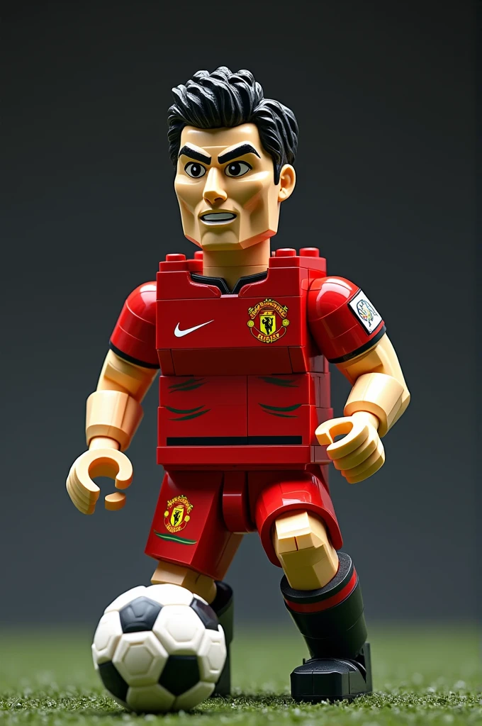 construction of the football player Cristiano Ronaldo from Lego