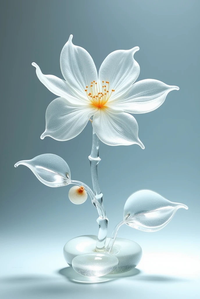 Jasmine made of glass