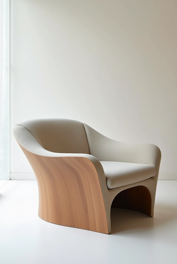 Comfortable chair with wavy design 
