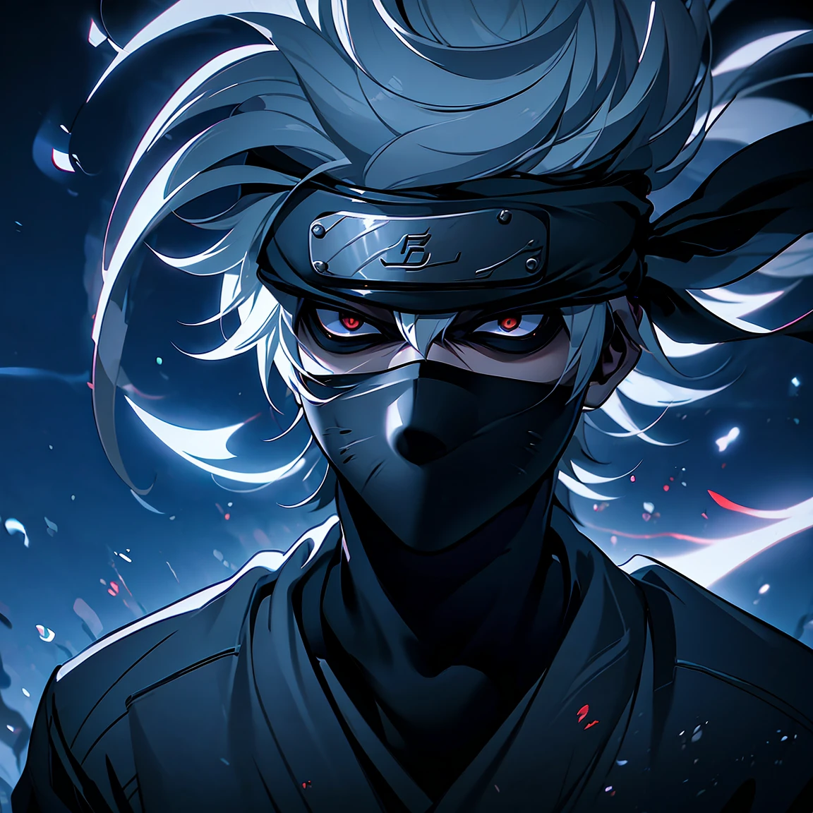 A fusion of Kakashi and Gabimaru, horror version