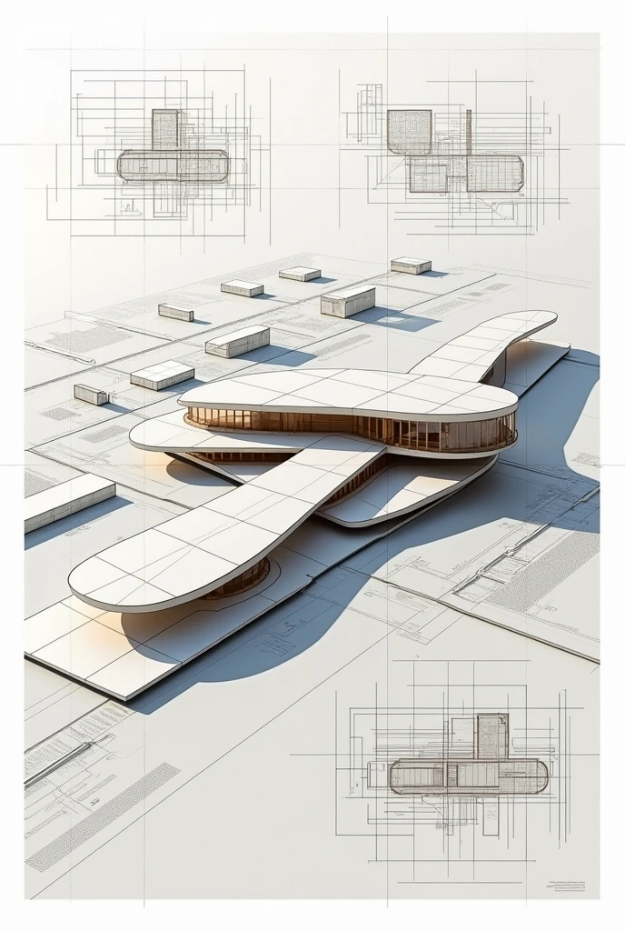 Create an image of an architectural plan