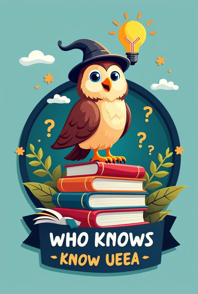 I want a logo for a knowledge contest at my school, The name of the contest is WHO KNOWS, KNOW UEEA, I don&#39;t have many ideas so surprise me 
