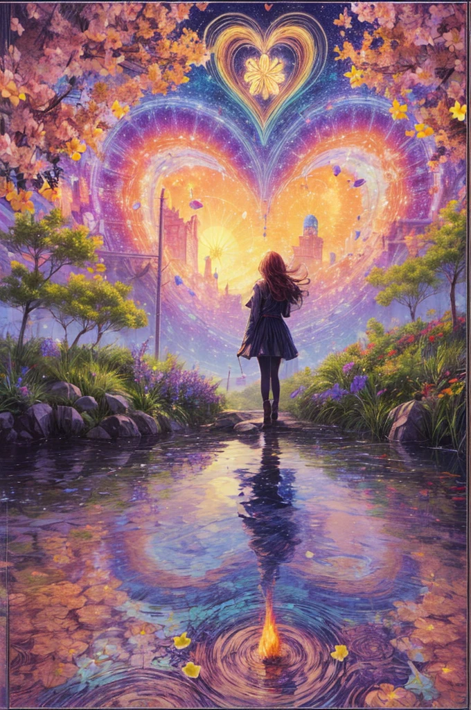 Melody Mark,top-quality、masutepiece、1womanl、solo、(abstract art:1.5),(Psychedelia Theme:1.6),(heart World:1.5),(The beginning and the end of the world:1.5),(Space world:1.5),(There is a beautiful woman at the center of the world),A ray of light spreads,A heart-shaped gem spreading from the center,Diamond Dust,(Nostalgic landscapes:1.5),(colorful flower:1.5),Why do you try to hold the wound with your small hands??? dong'don't lose sight of the fact that'not just for someone't i run away even though i'Lost?? All i want is a day when the light shines Find the way Even if i can'I can't reach the shining sky, i can rely only on the echoing love and find the light at the end of the path i'Who knows You'll find a way i had a very long dream that you said Even though it was a sad dream, That's not it'Please don't cloud my image in the slightest.. i said, "it'It's okay to cry." i'I'm always by your side. All i want is the hand that hugs me, the hand that hugs me.,You said you had a long dream, And it was a very sad dream.Even so, That image is not clouded at all.i said, ``it'It's okay to cry.''i wiI'm always by your side.All i want is the hand that hugs me, find a way, without words. Even if there are no droplets flying around, i won'Don't give in to the disturbing wind.、
if you notice the pain before anyone else, i'I'll tell you the answer.it'That's definitely not all.you are no good'No need to worry.Even if I could'I can't reach the shining sky, All you have to do is rely on the love that resonates.、
ill find the light at the end of the path iWho knows, so ill find a way.Even without words, I won thereAvoid splashing water, but i wonDont give in to the disturbing wind.i saw a sure light at the end of the path i took.