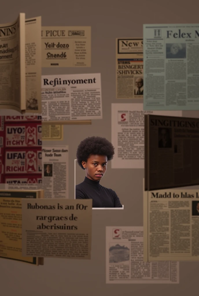 Create an image of me with multiple news blocks and AIRDROP multiple blocks around my photo as realistically as possible