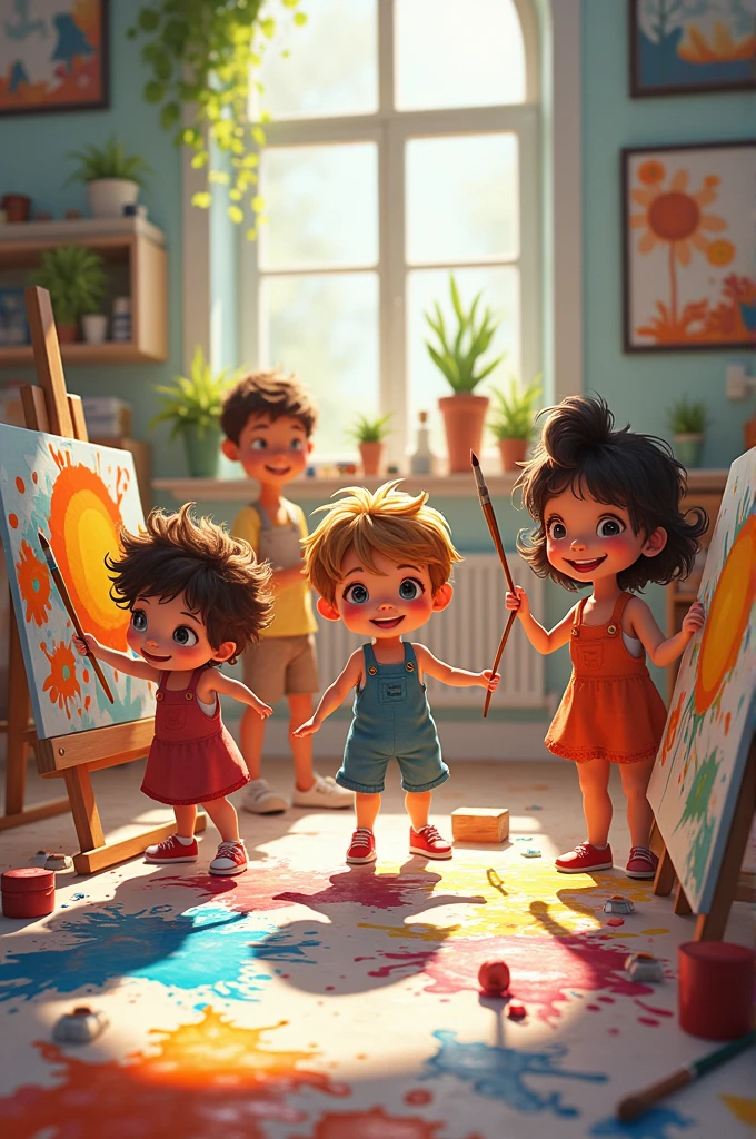 Kids painting