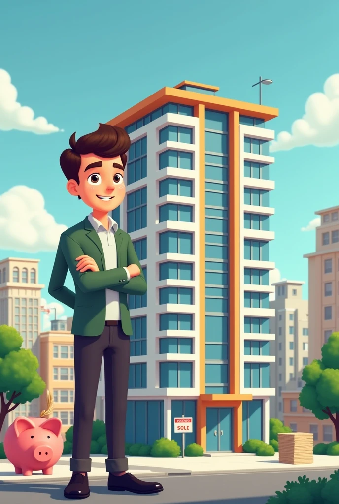 representation of saving and buying a new apartment
