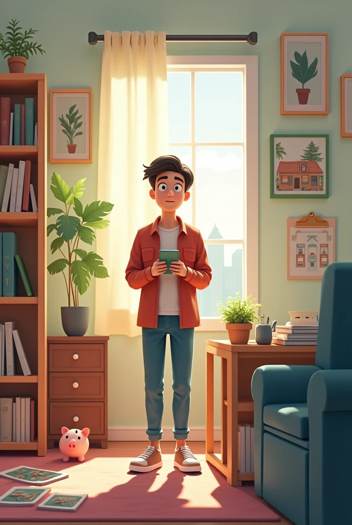 save up and buy a new apartment