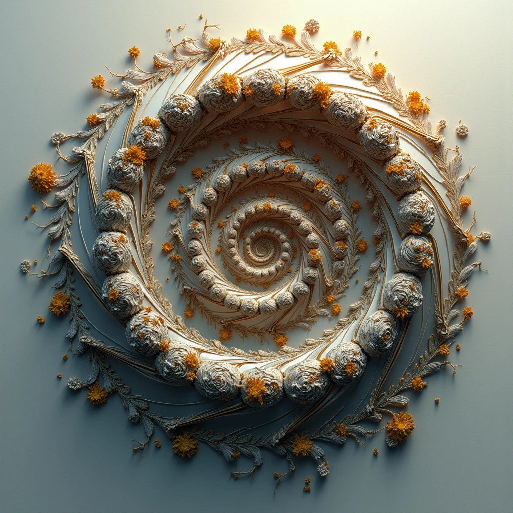 fibonacci spiral logo design, album cover art, drawing, detailed intricate fibonacci spiral pattern, abstract fractal design, dynamic symmetrical composition, elegant minimalist style, high quality, 8k, photorealistic, detailed textures, crisp edges, masterpiece, realistic drawing