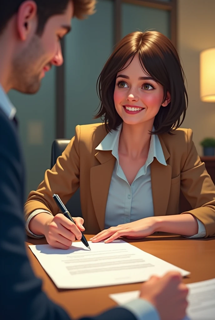 POV buying signing and buying my new apartment