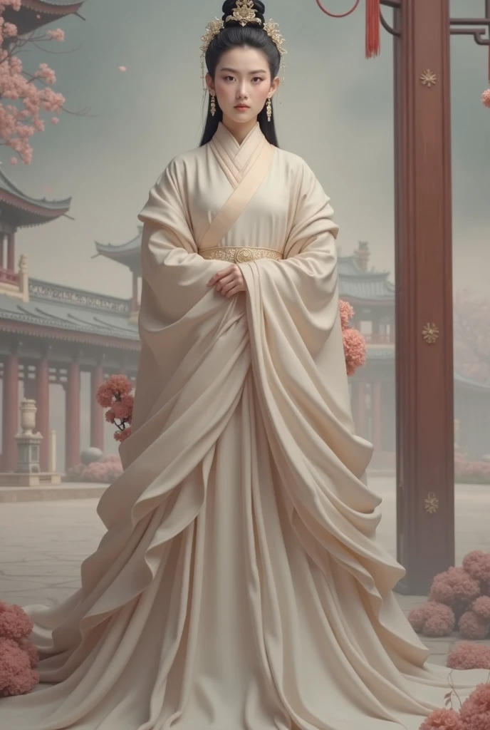 (8k, Highest quality, masterpiece:1.2), (Realistic:1.4), RAW Photos, Highest quality, Ultra-high resolution, Best Shadow, (whole body:1), Heroines in History, Cleavage, (ancient China), ((((赤いHanfu)))),Large and amazing environment, Horror, dark Horror, Highly detailed facial features, Beautiful and perfect face, Perfect Eyes, Perfect Fingers,Empress of China, Beautiful Fantasy Empress, ((Beautiful Fantasy Empress)), ancient Chinaの王女, Hanfu, Chinese traditional, ancient Chinaの芸術スタイル, China Princess,
