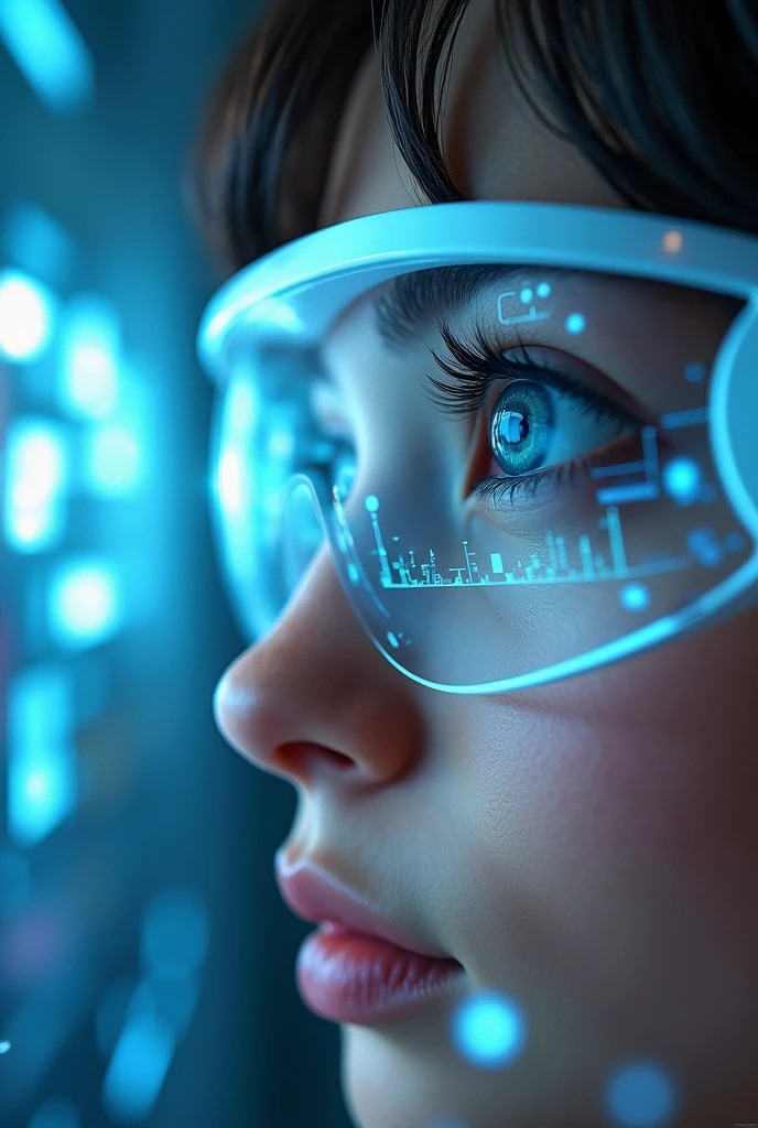 first person view in augmented reality contact lenses