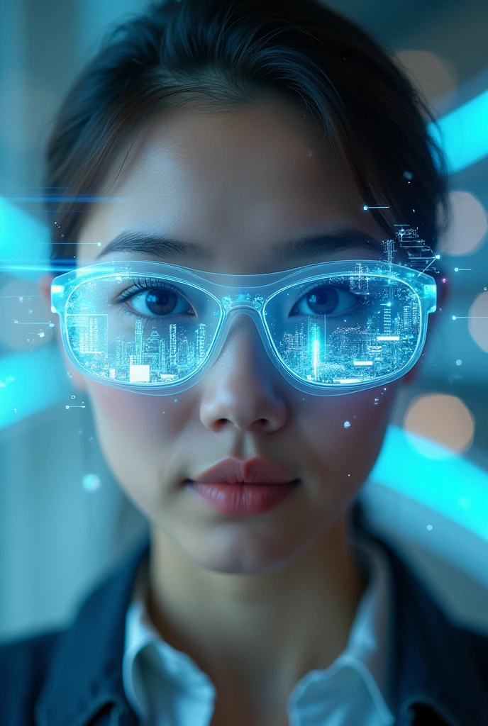 first person view in augmented reality contact lenses